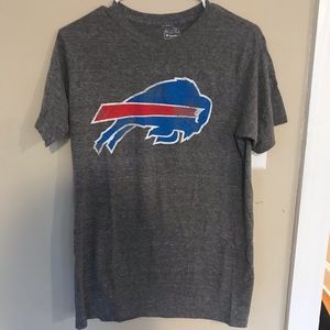 Buffalo Bills NFL Logo T-Shirt Soft Grey